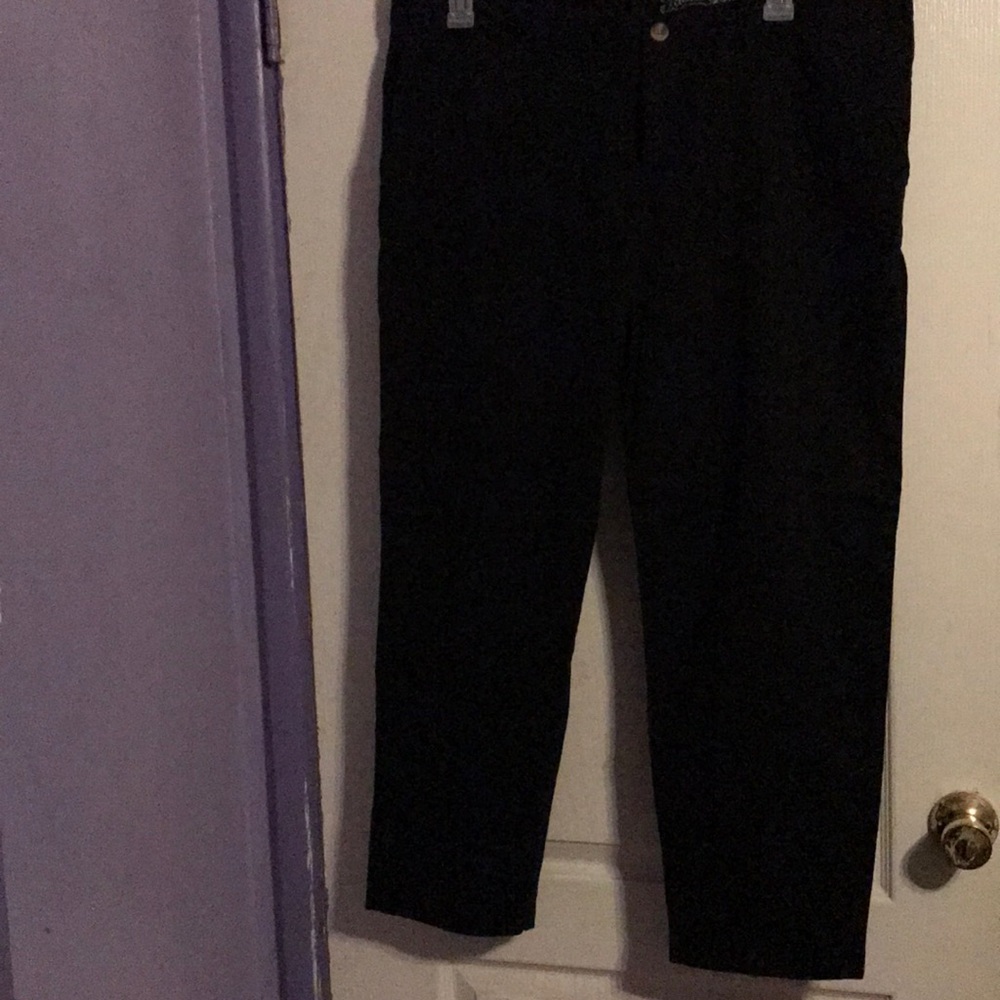 Plus size 18p black chino pants